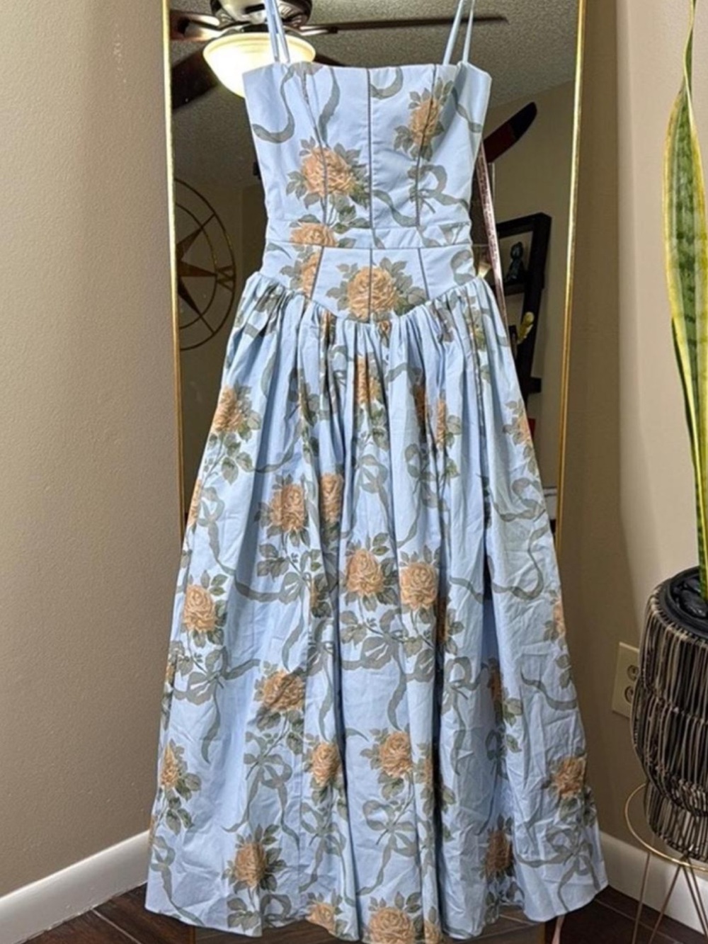 Commense Size Medium Floral Print Cami Midi Dress NWT - Picture 7 of 14